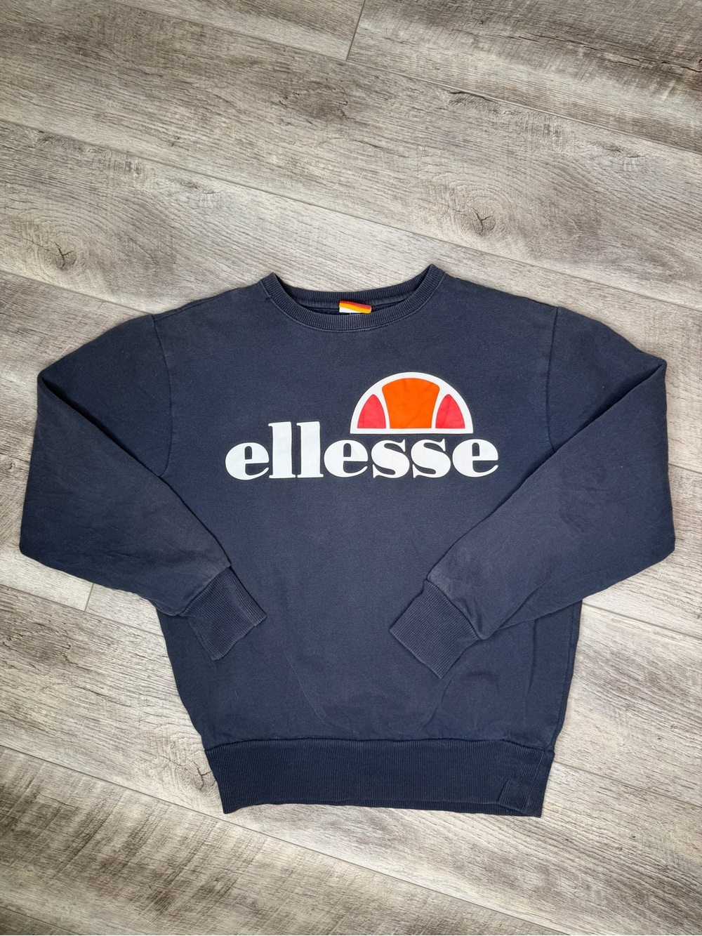 ellesse Navy Crewneck Sweatshirt S